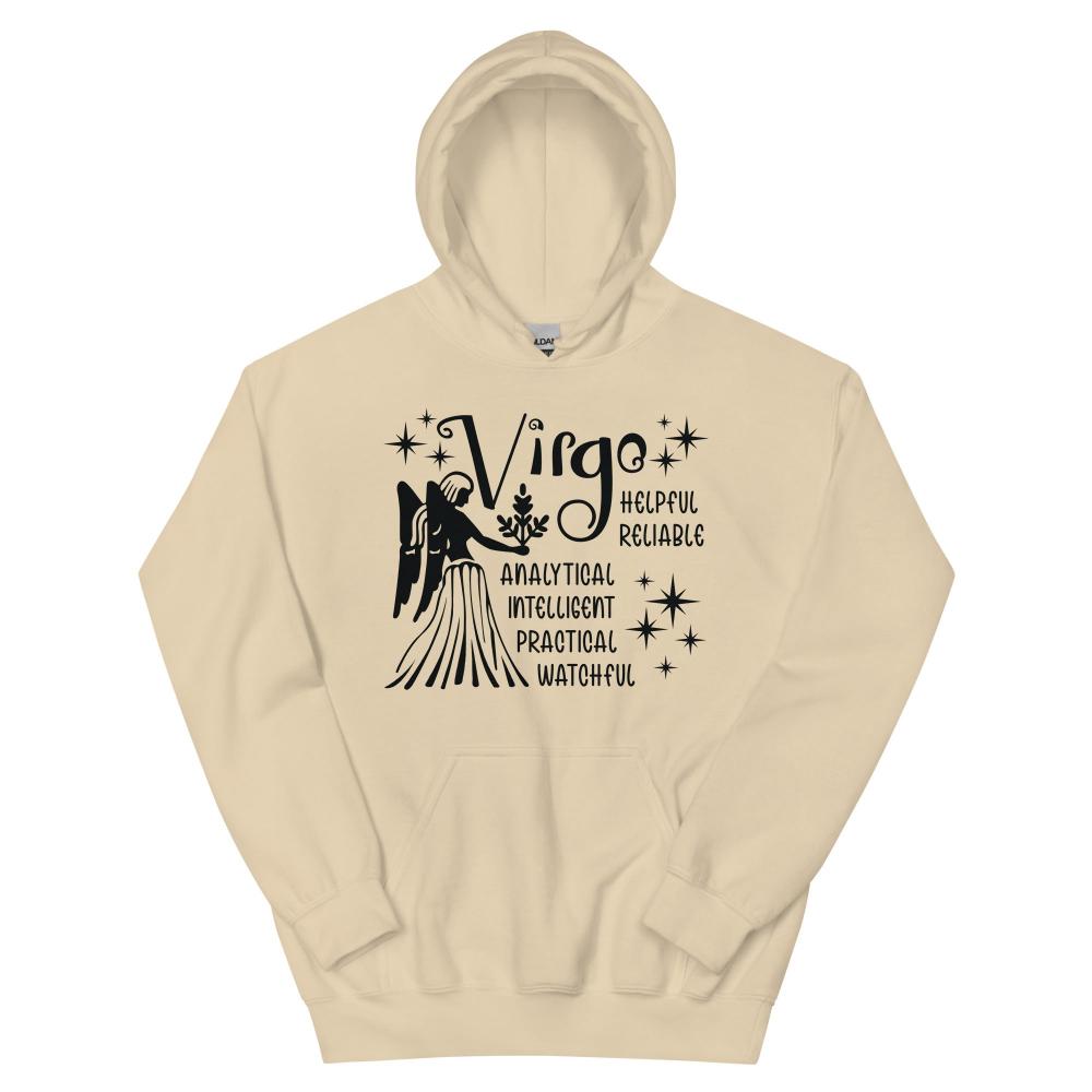 Virgo Zodiac Positive Traits Hoodie - Sand Color - https://ascensionemporium.net